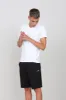 Stretch Jersey V-Neck T-Shirt White sold by Ivalo.com