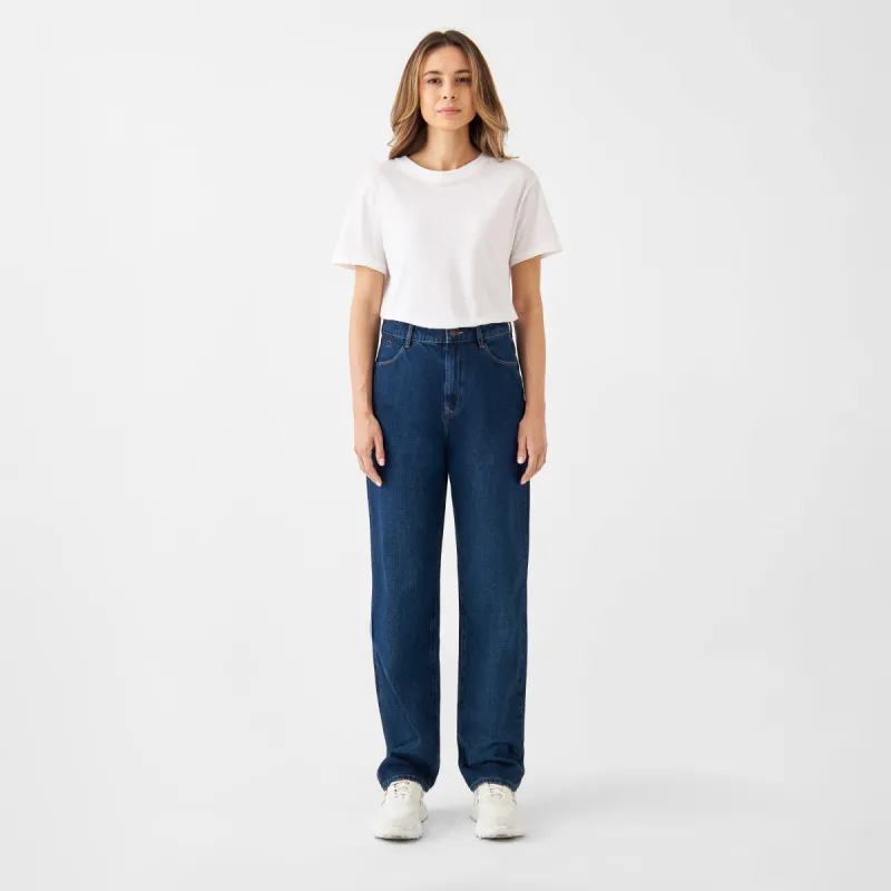 Dawn Wide Minimal Jeans Dark Blue sold by Ivalo.com