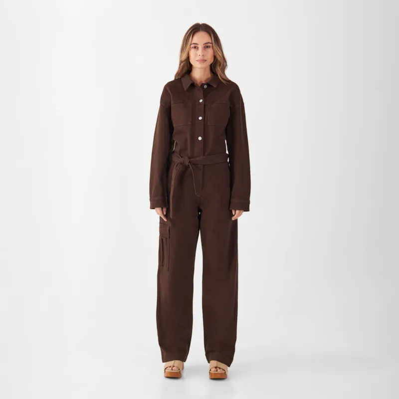 Moonwalker Overall Cargo Worker Dark Chocolate sold by Ivalo.com