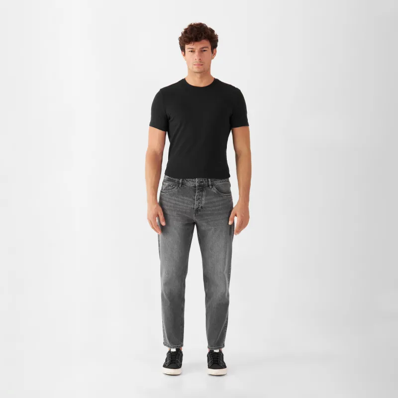 Rise Relaxed Tapered Basic Jeans Vintage Grey sold by Ivalo.com