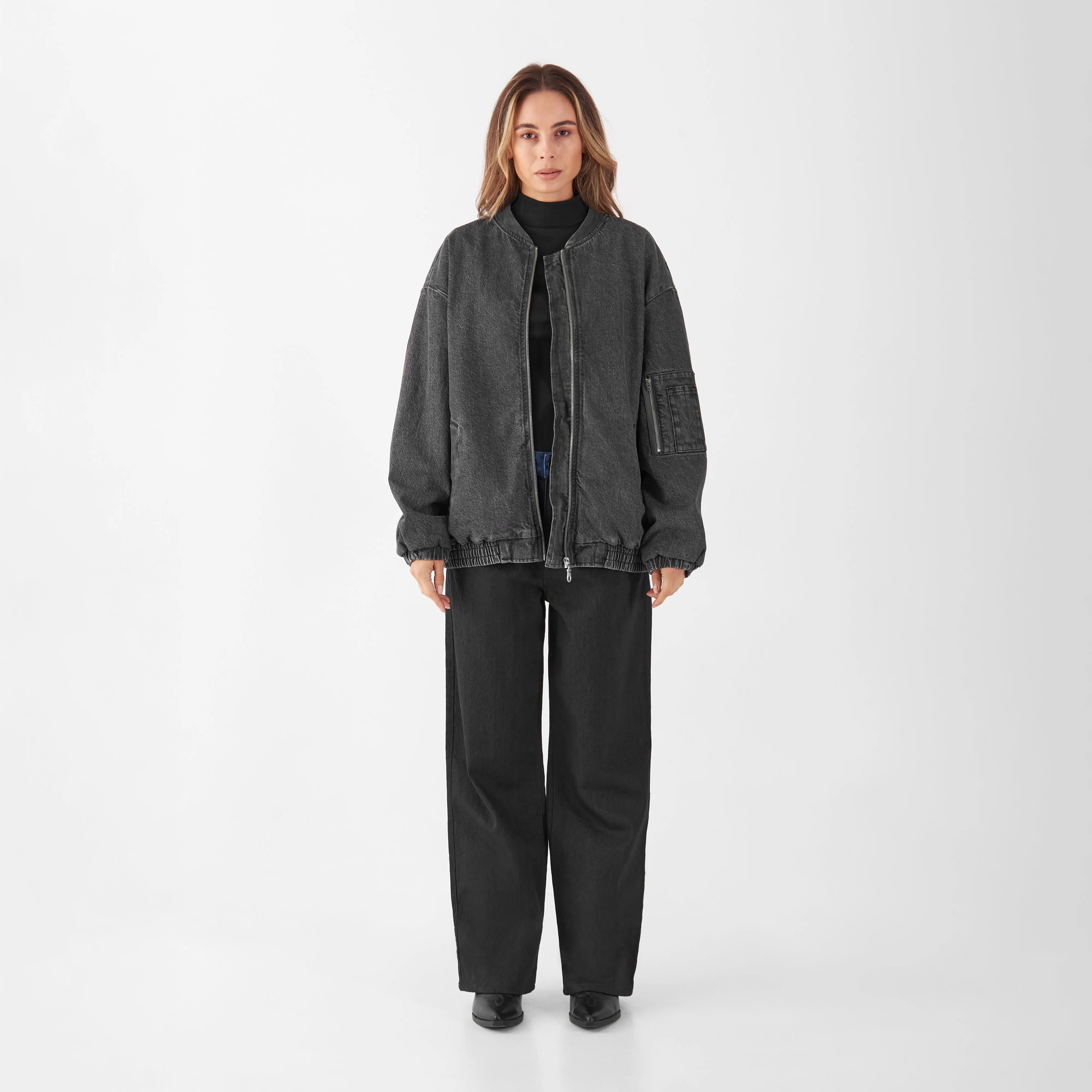 Peacer Denim Jacket Dark Grey sold by Ivalo.com