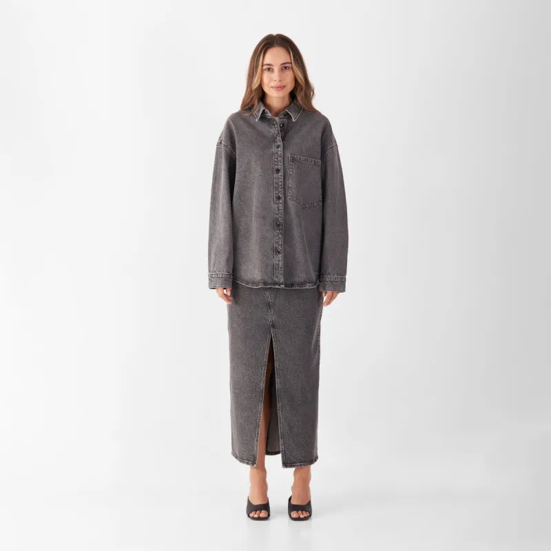 Solace Organic Shirt Jacket Light Grey sold by Ivalo.com