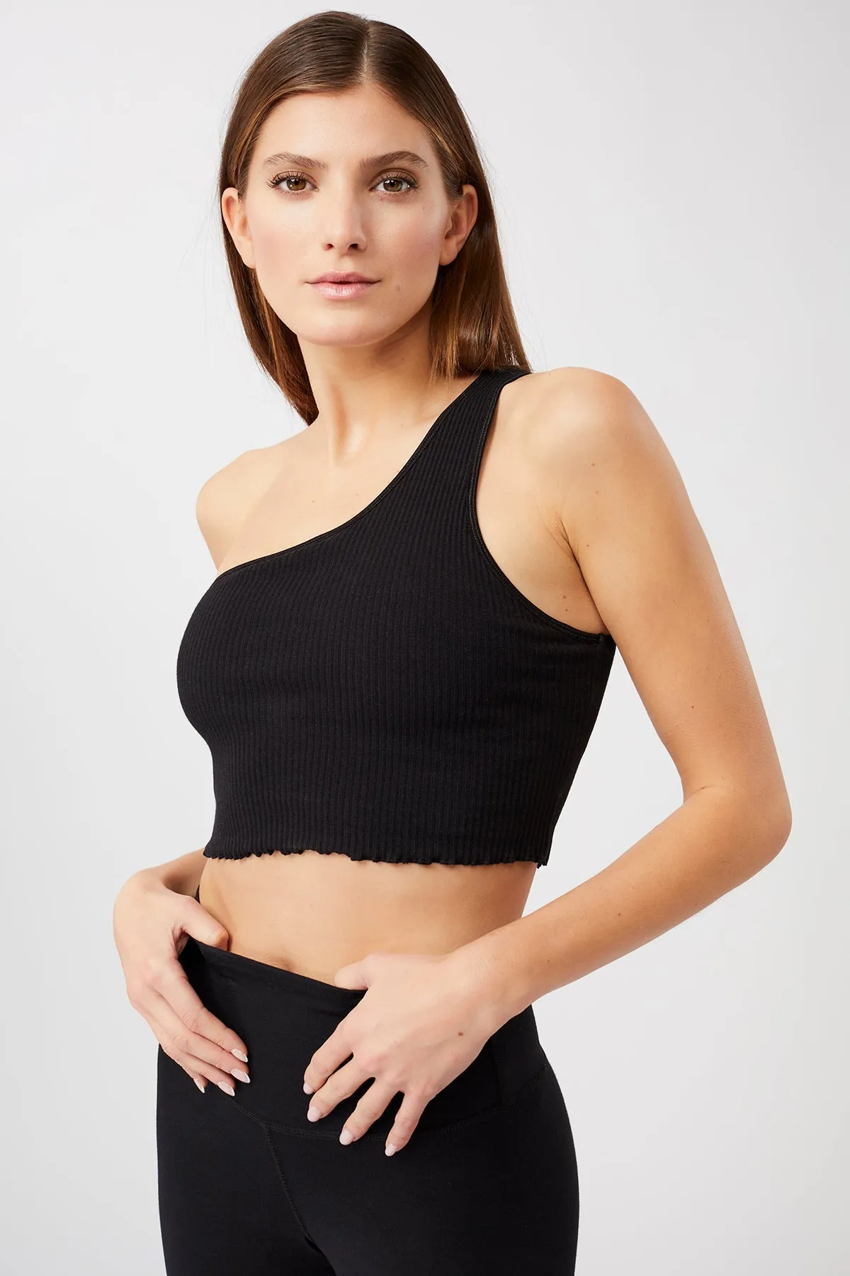 One Shoulder Top Black sold by Ivalo.com