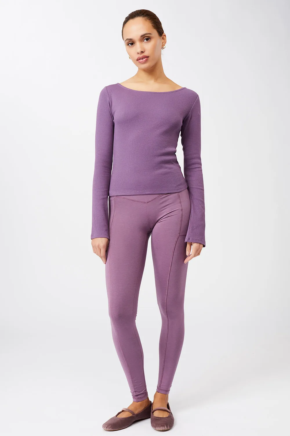 Ribbed Boat Neckline Grape sold by Ivalo.com product image thumbnail 3