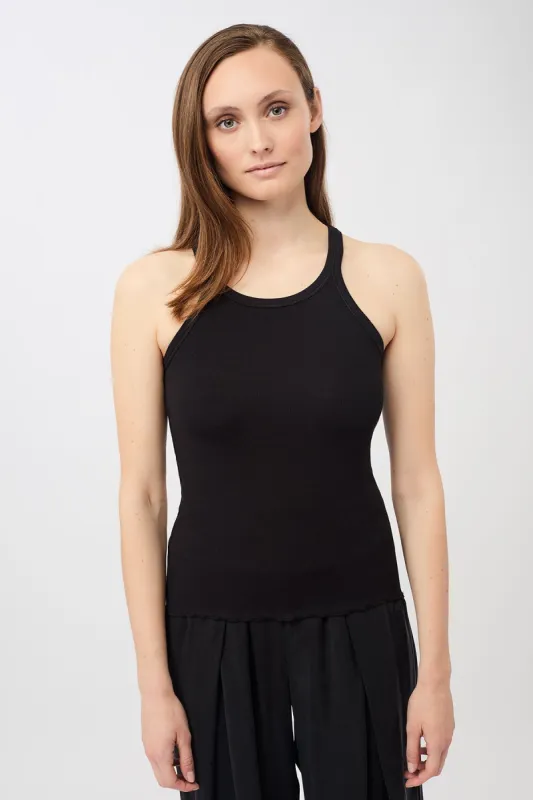 Ribbed Tank Top Black sold by Ivalo.com