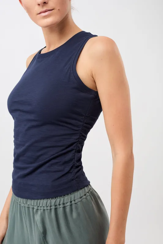 Cropped Ruffled Top Night Sky sold by Ivalo.com