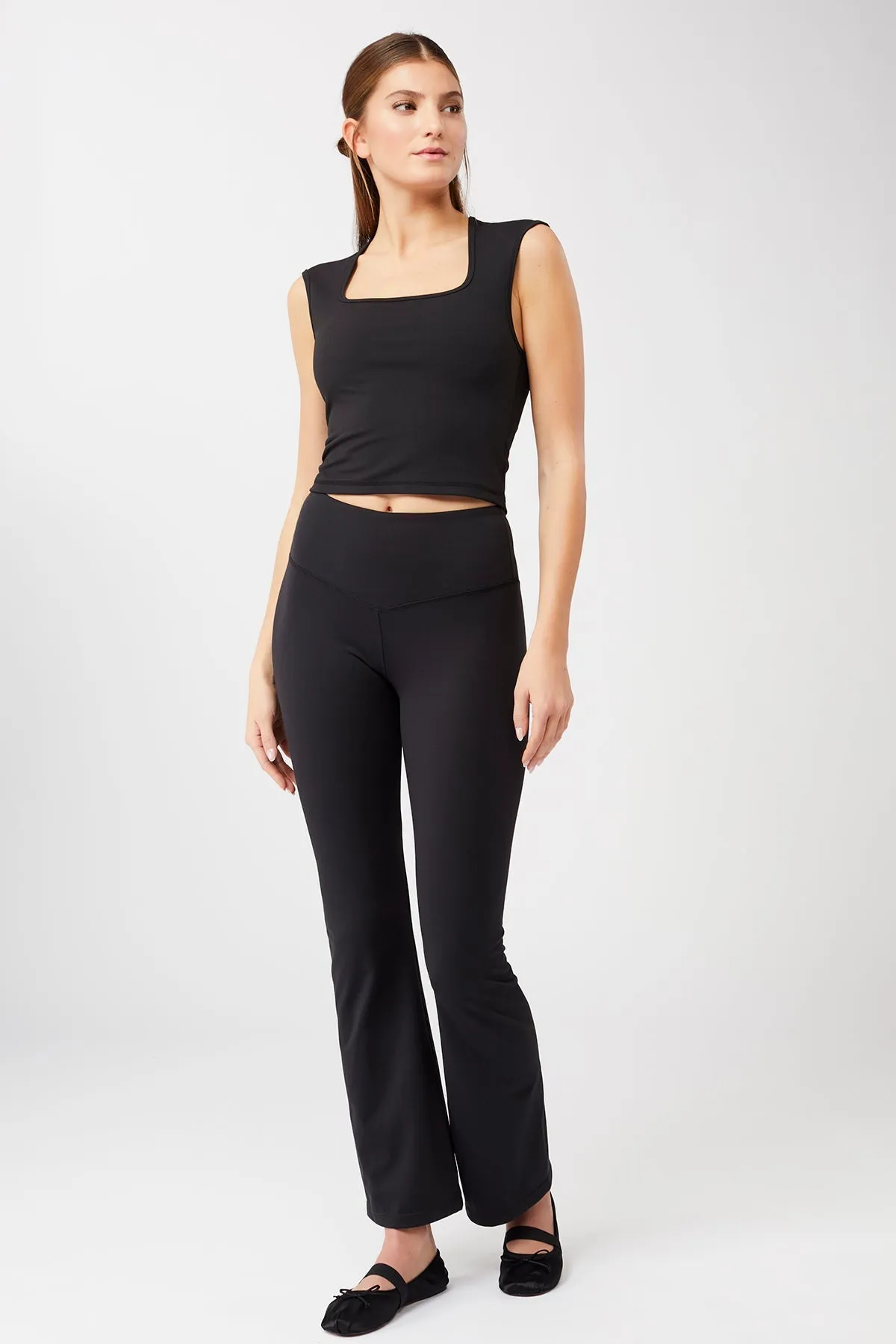 Flared Sports Pants Black sold by Ivalo.com