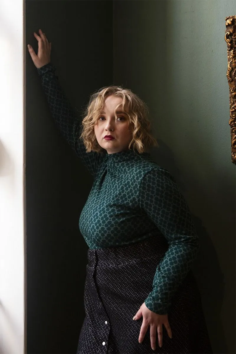 Iisi Wool Turtleneck Top Apila Green sold by Ivalo.com product image thumbnail 2