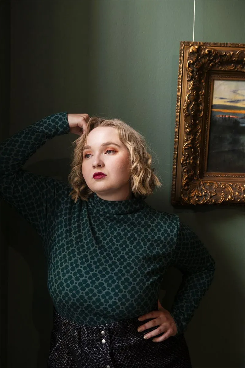 Iisi Wool Turtleneck Top Apila Green sold by Ivalo.com product image thumbnail 3