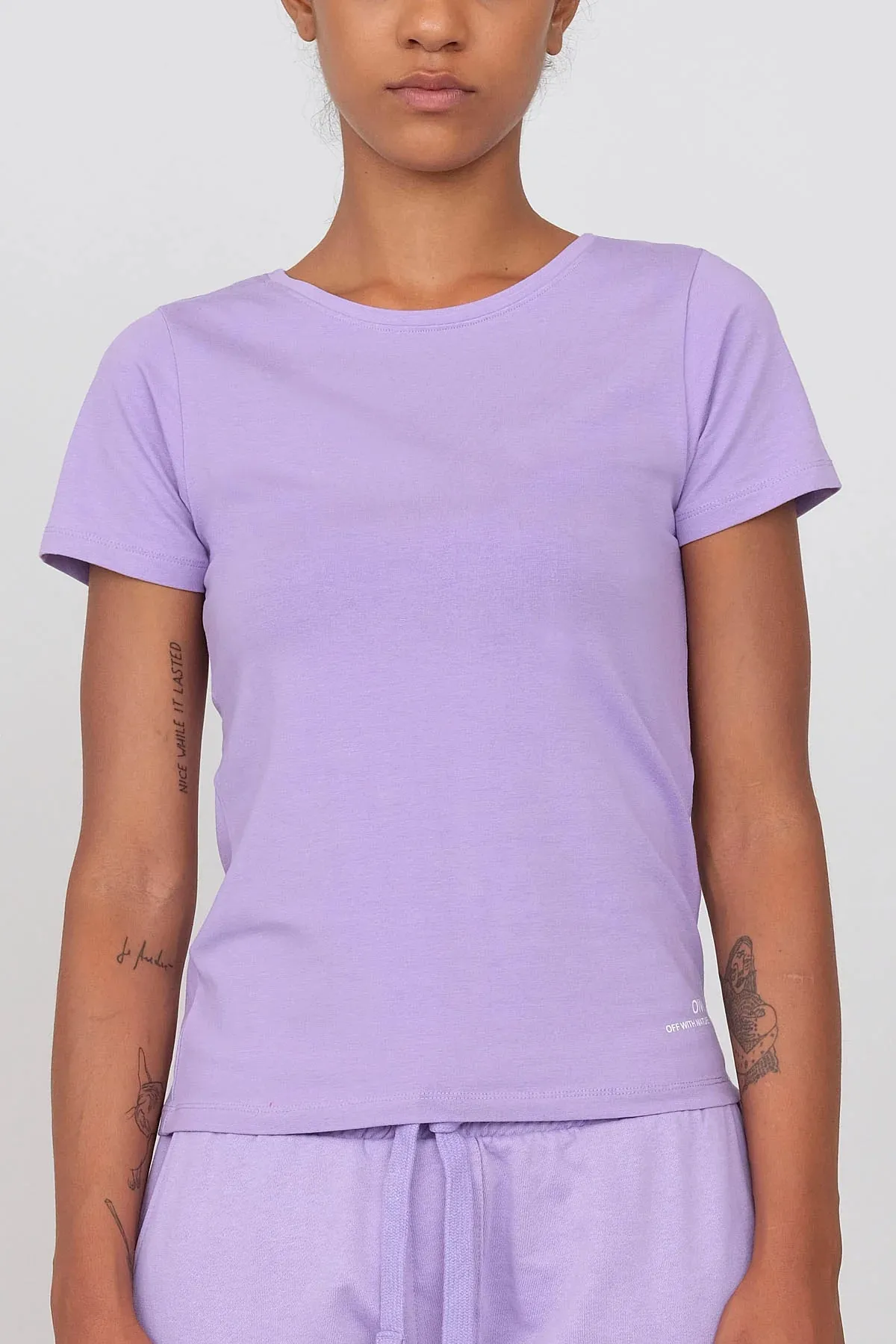 Women's Crewneck T-Shirt Purple sold by Ivalo.com product image thumbnail 4