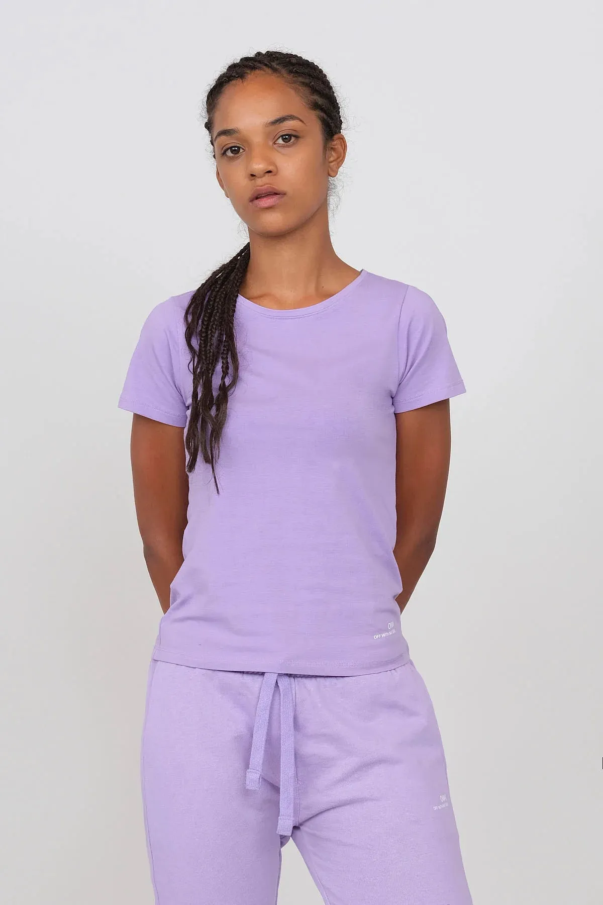 Women's Crewneck T-Shirt Purple sold by Ivalo.com