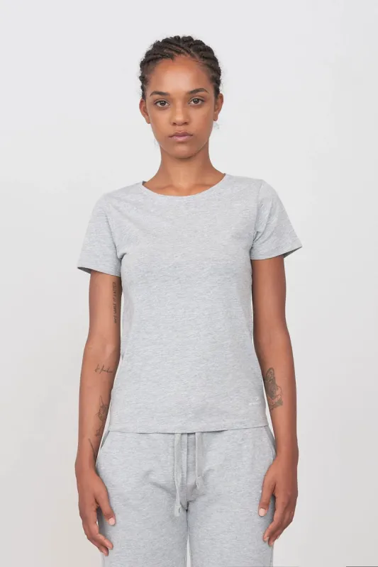 Women's Crewneck T-Shirt Grey sold by Ivalo.com