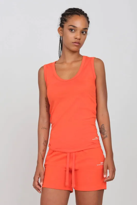 Women's Deep Neck Tank Top Tomato sold by Ivalo.com