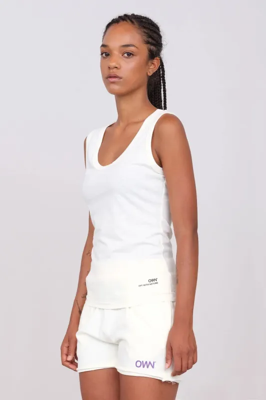 Women's Deep Neck Tank Top Butter sold by Ivalo.com