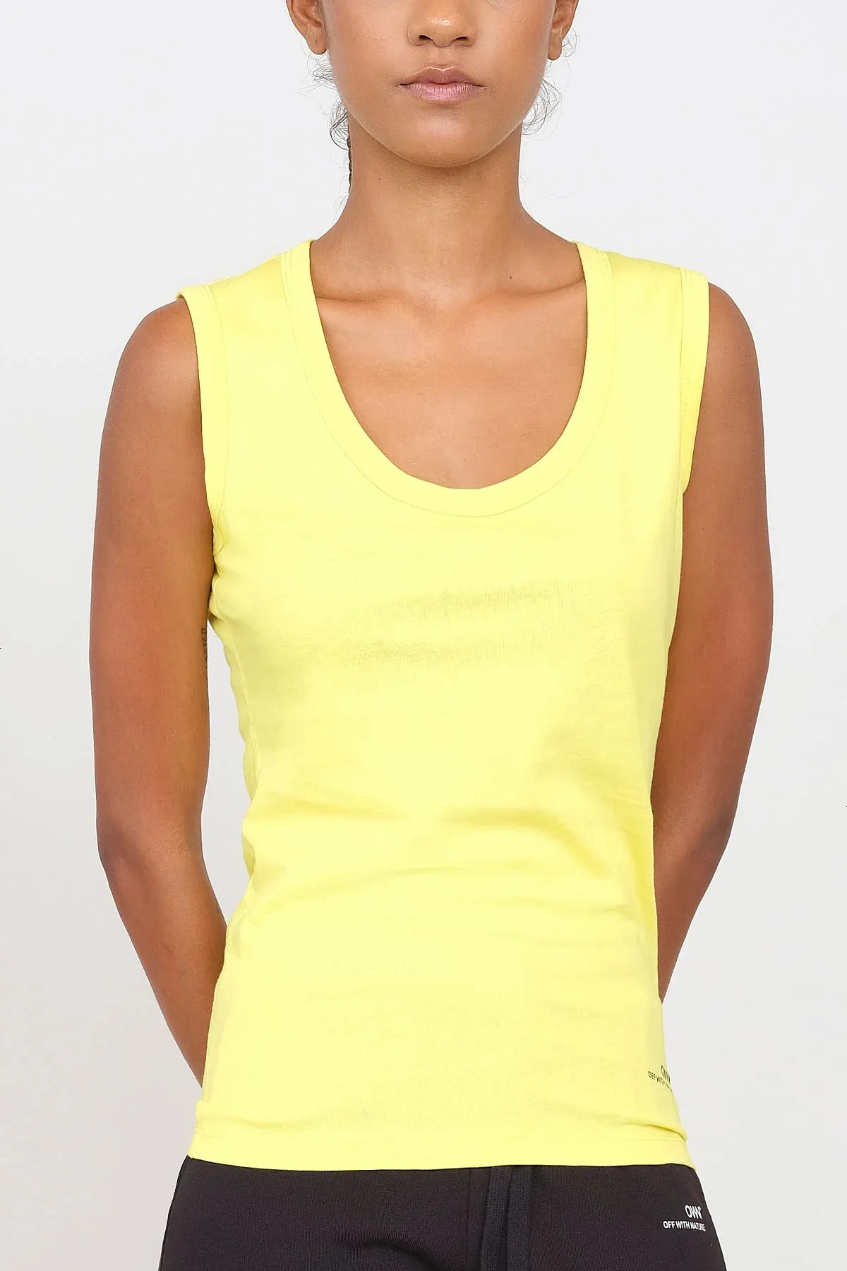 Women's Deep Neck Tank Top Yellow sold by Ivalo.com product image thumbnail 2