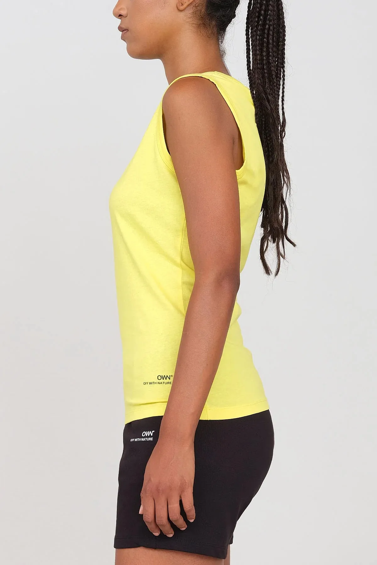 Women's Deep Neck Tank Top Yellow sold by Ivalo.com product image thumbnail 4