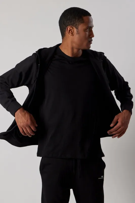 Men's Zip-Up Sweatsuit Set Black sold by Ivalo.com