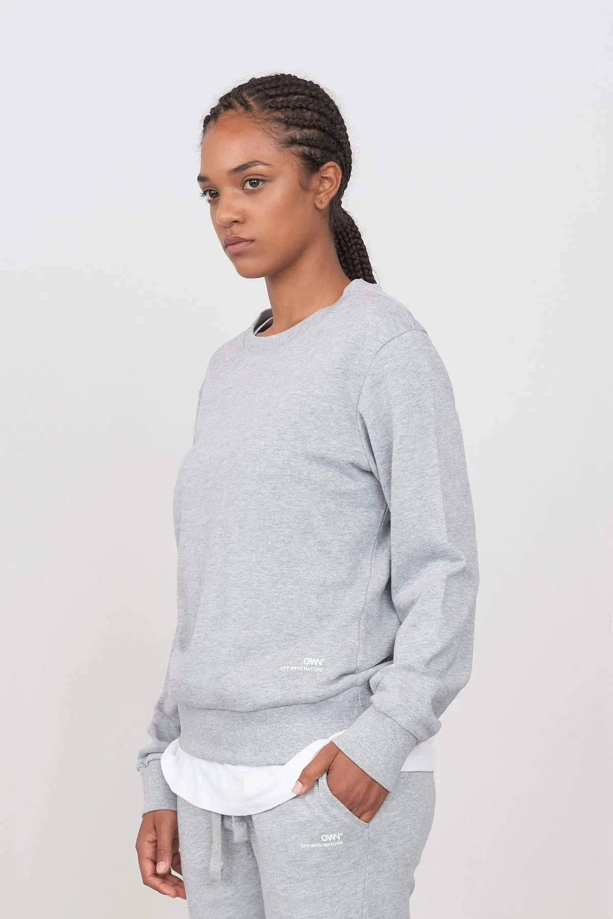 Women's Crewneck Sweatshirt Grey sold by Ivalo.com product image thumbnail 3