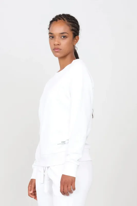 Women's Crewneck Sweatshirt White sold by Ivalo.com