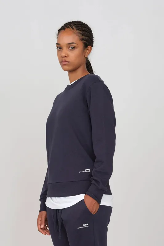 Women's Crewneck Sweatshirt Blue sold by Ivalo.com