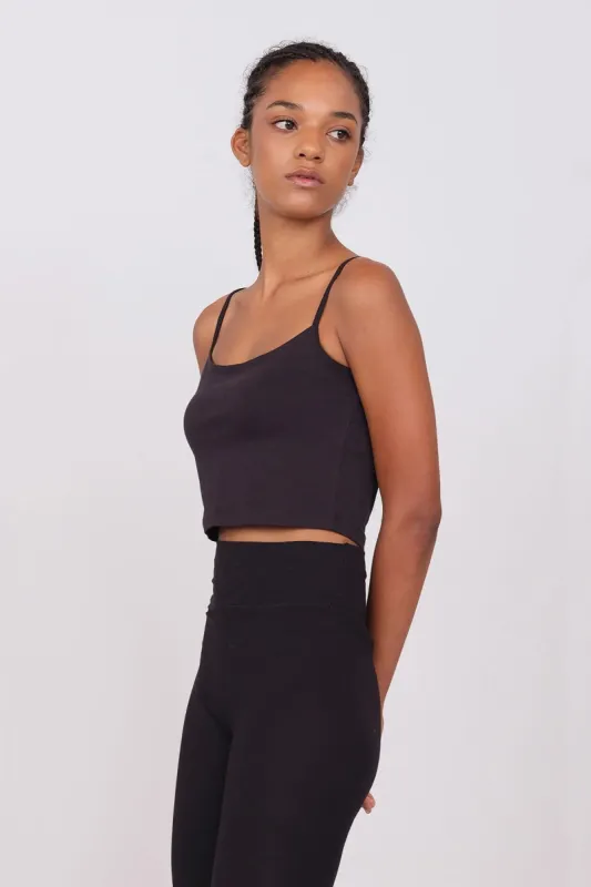 Sporty Crop Top Black sold by Ivalo.com