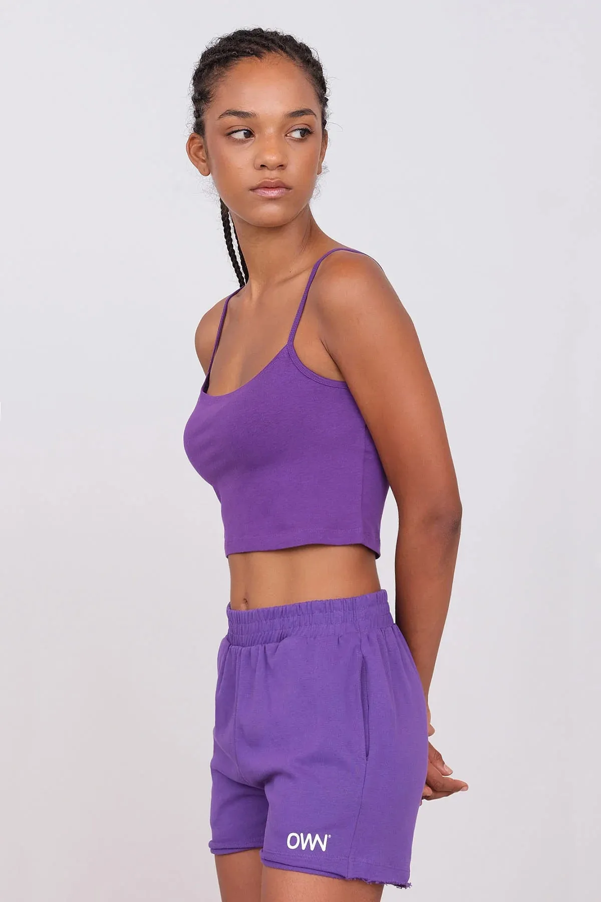 Sporty Crop Top Purple sold by Ivalo.com