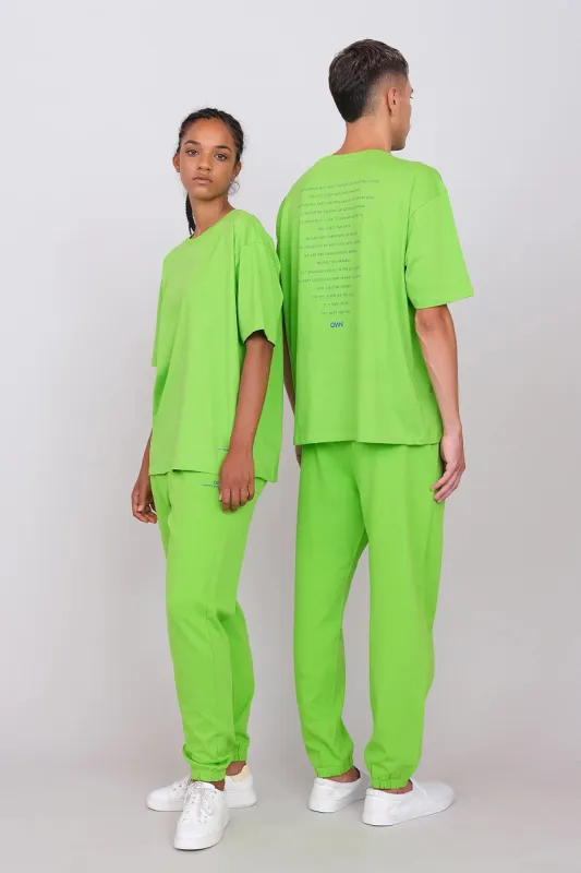 Unisex Oversize Crewneck T-Shirt Apple Green sold by Ivalo.com