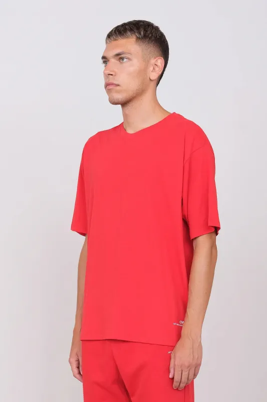 Unisex Oversize Crewneck T-Shirt Red sold by Ivalo.com
