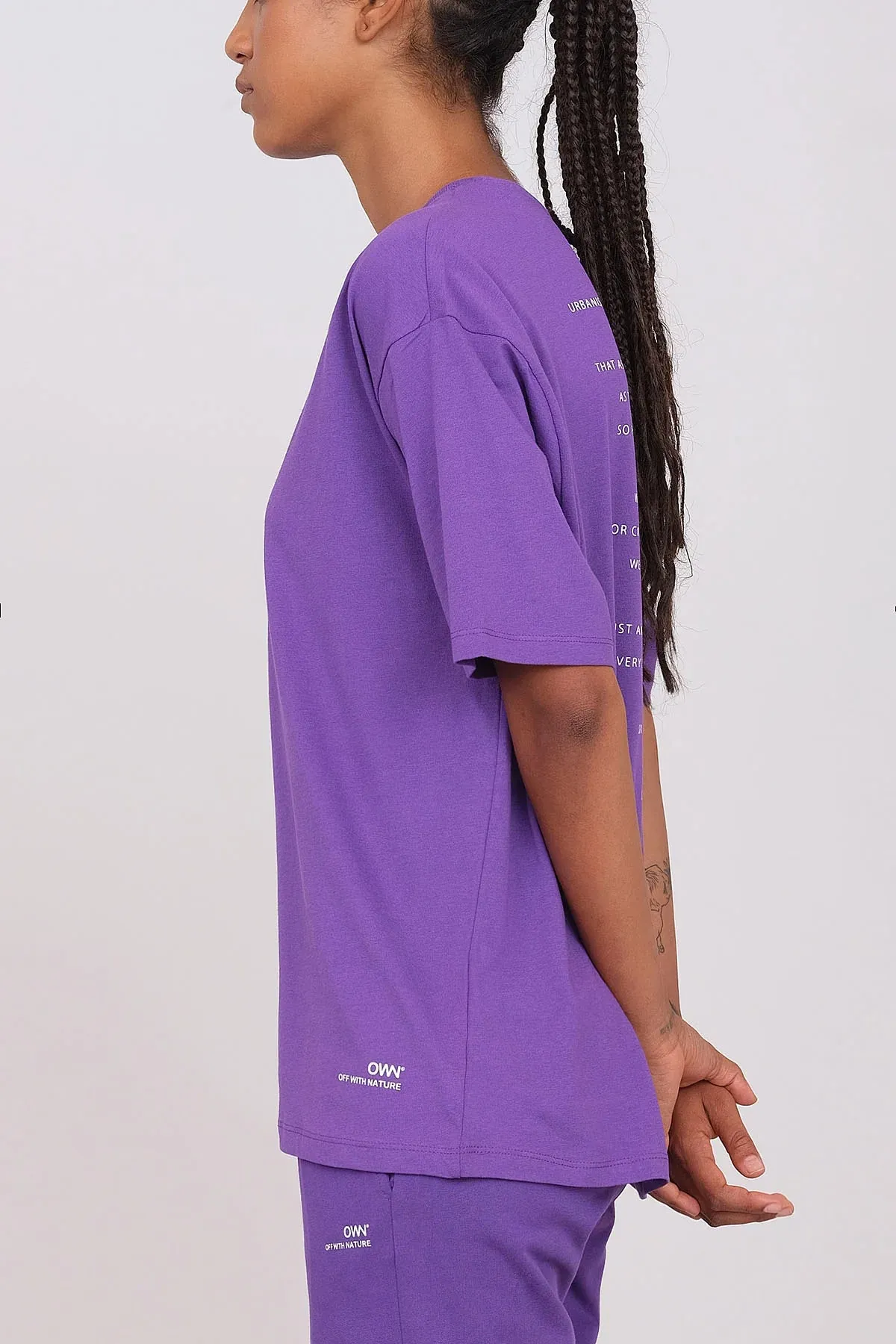 Unisex Oversize Crewneck T-Shirt Violet sold by Ivalo.com product image thumbnail 4