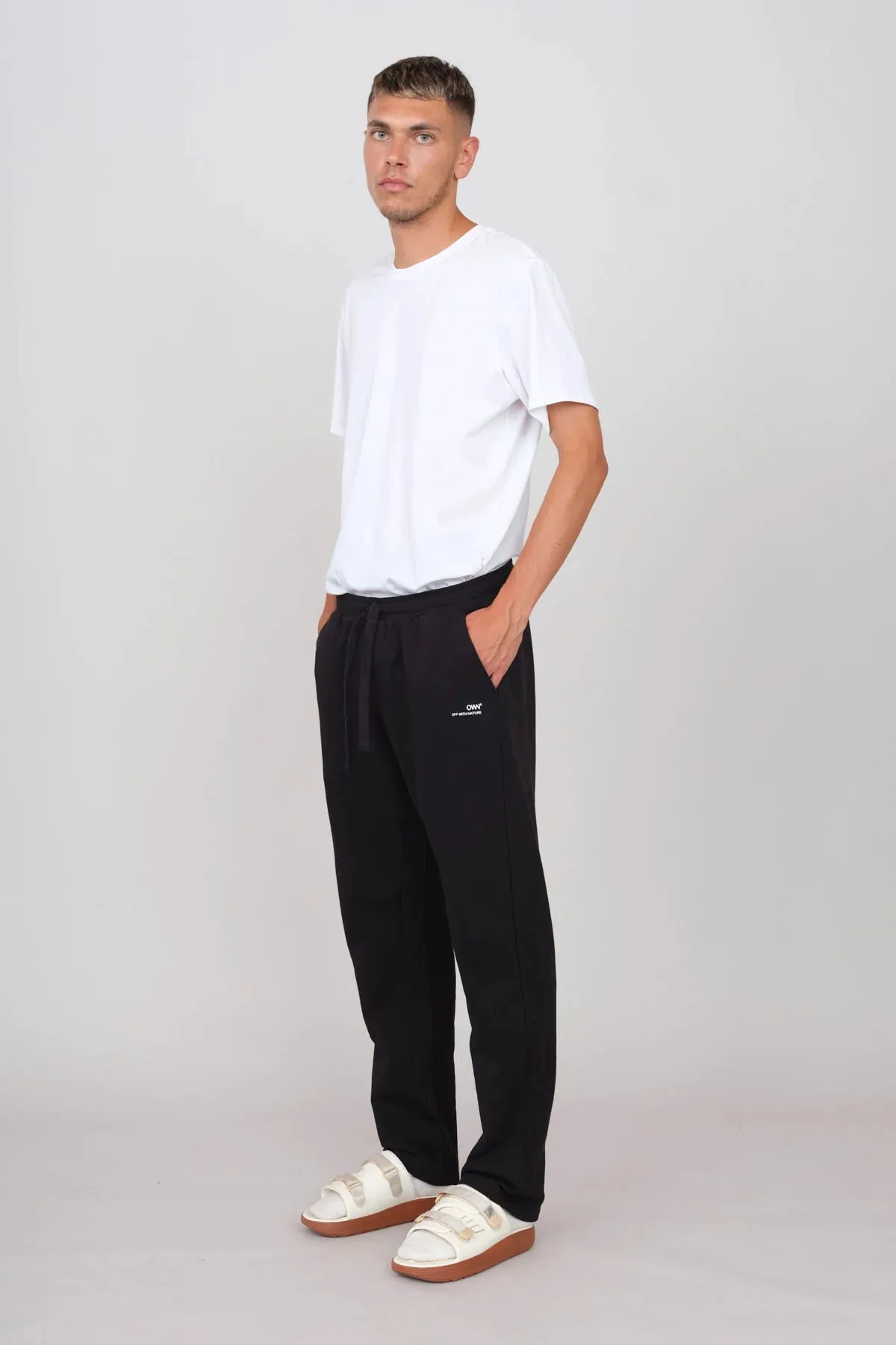 Men's Straight Joggers Black sold by Ivalo.com