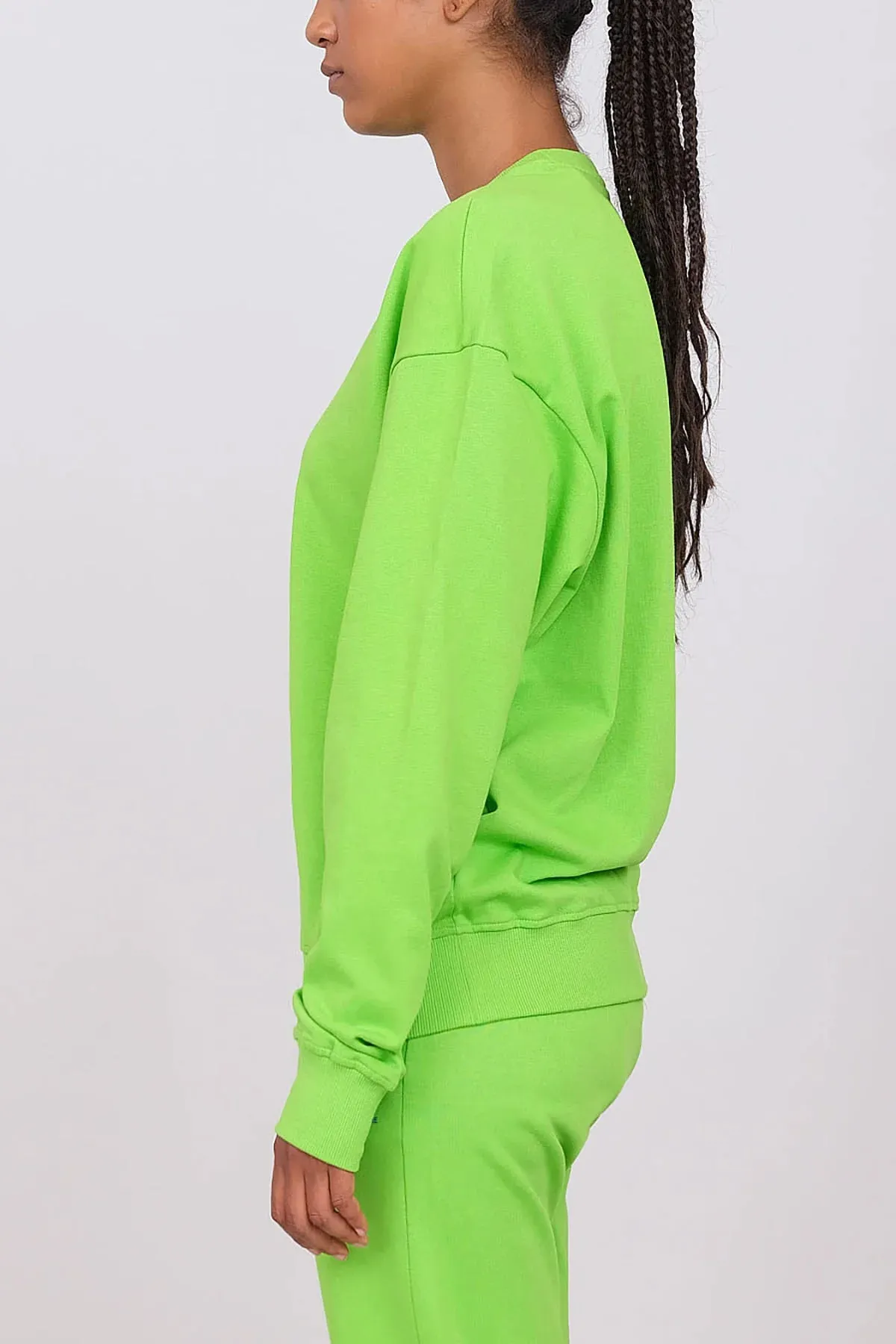 Unisex Oversize Crewneck Sweatshirt Apple Green sold by Ivalo.com product image thumbnail 3