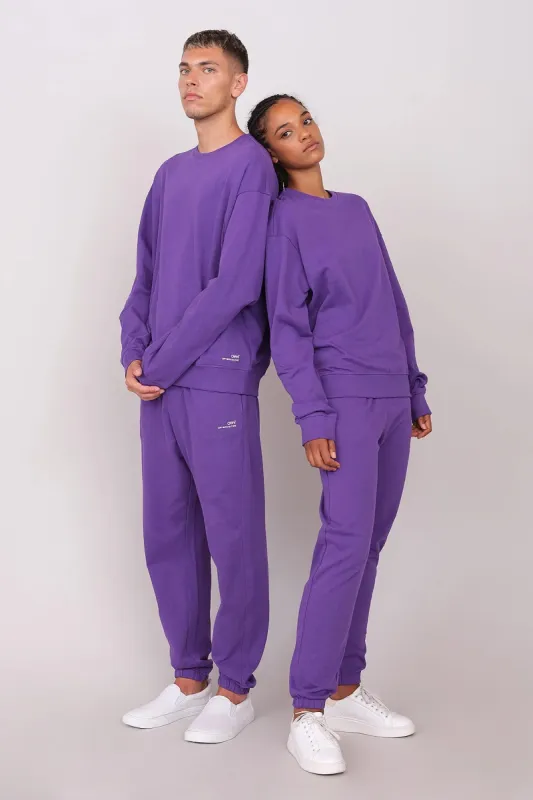 Unisex Oversize Crewneck Sweatshirt Purple sold by Ivalo.com