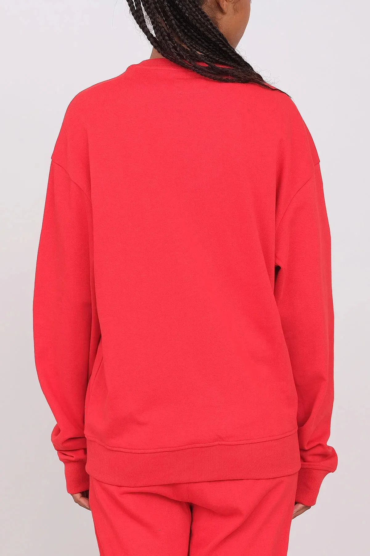 Unisex Oversize Crewneck Sweatshirt Red sold by Ivalo.com product image thumbnail 5