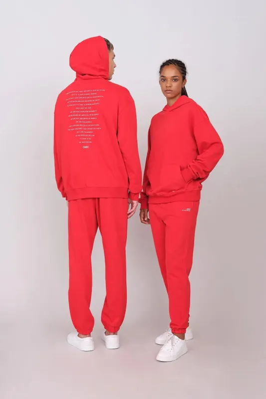 Unisex Oversize Hoodie Red sold by Ivalo.com