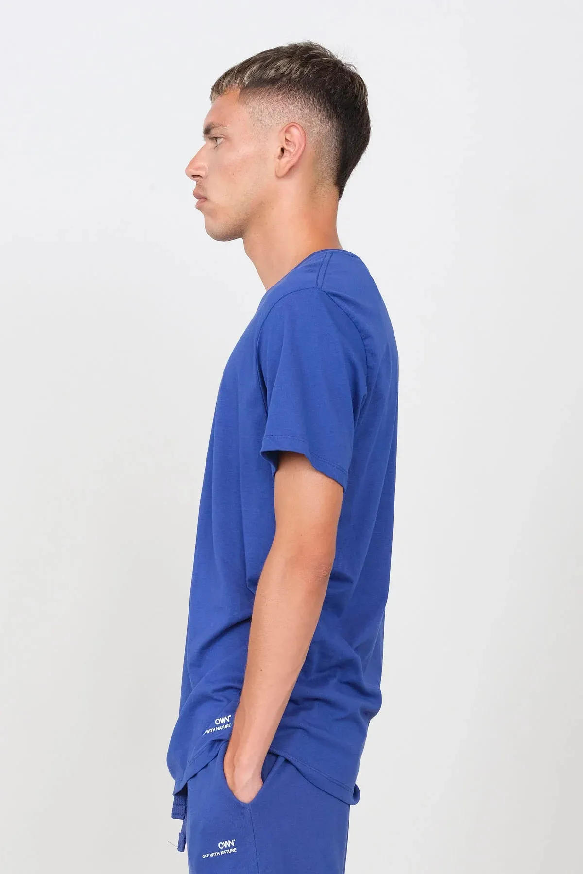 Men's Crewneck T-Shirt Royal Blue sold by Ivalo.com product image thumbnail 3