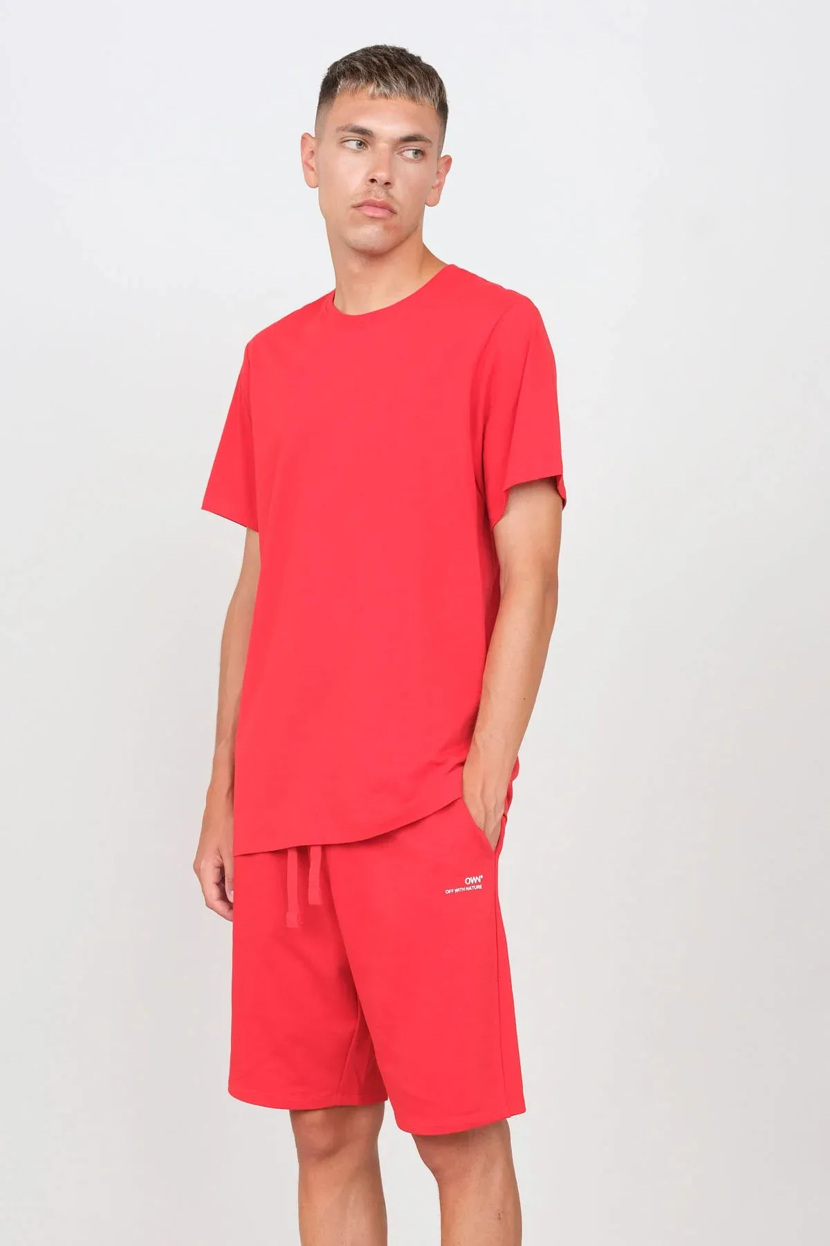 Men's Crewneck T-Shirt Red sold by Ivalo.com product image thumbnail 2