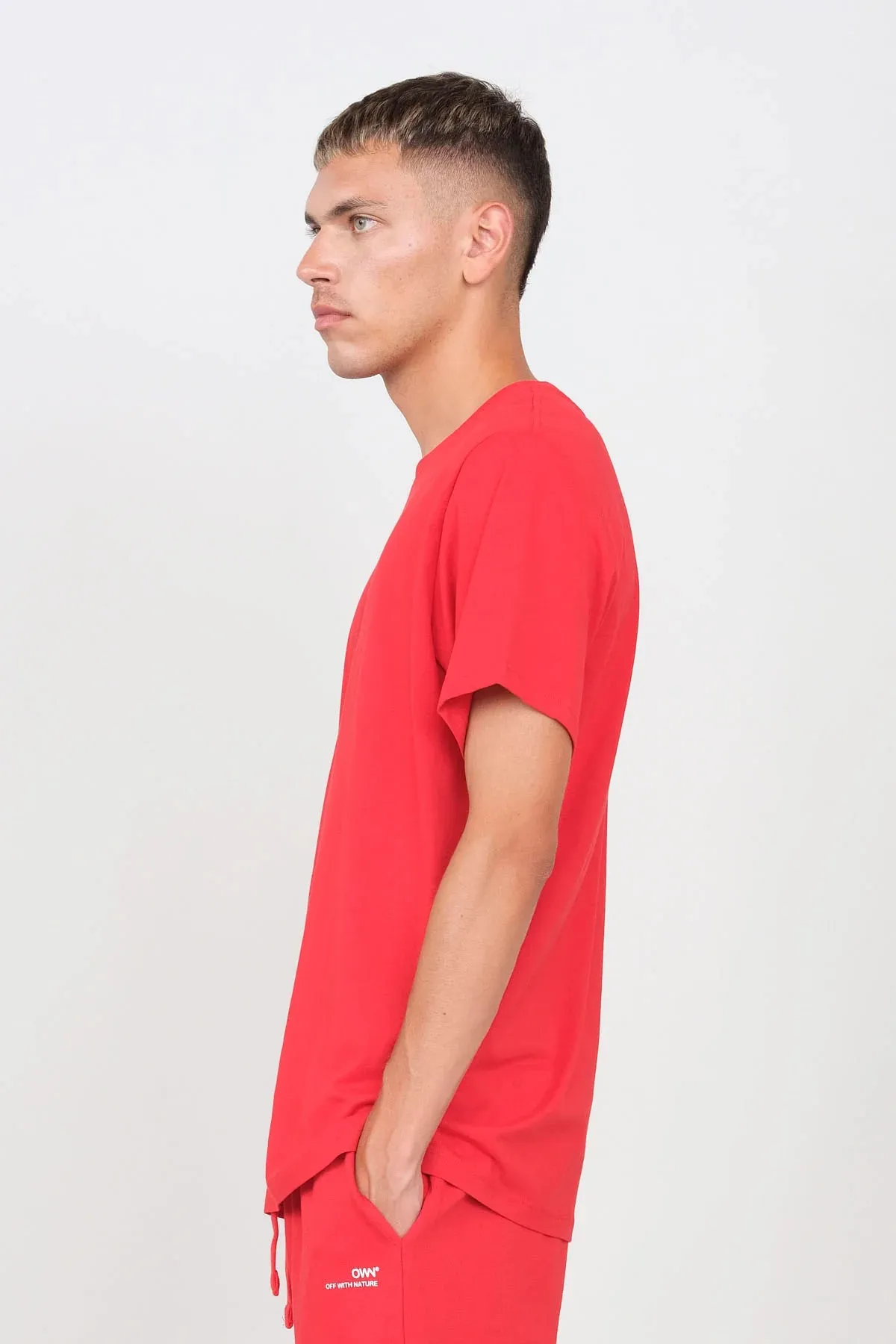 Men's Crewneck T-Shirt Red sold by Ivalo.com product image thumbnail 3
