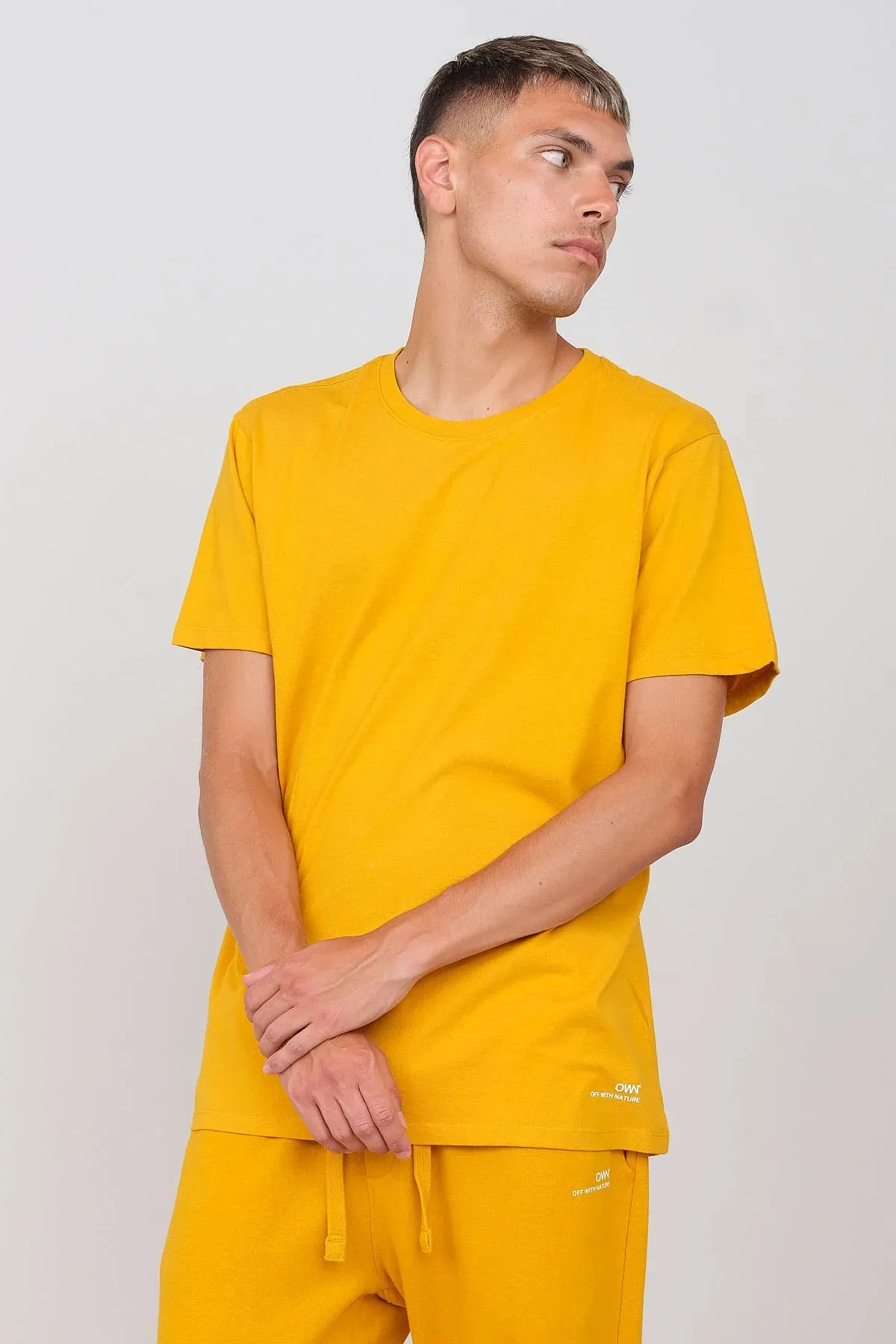 Men's Crewneck T-Shirt Ochre sold by Ivalo.com