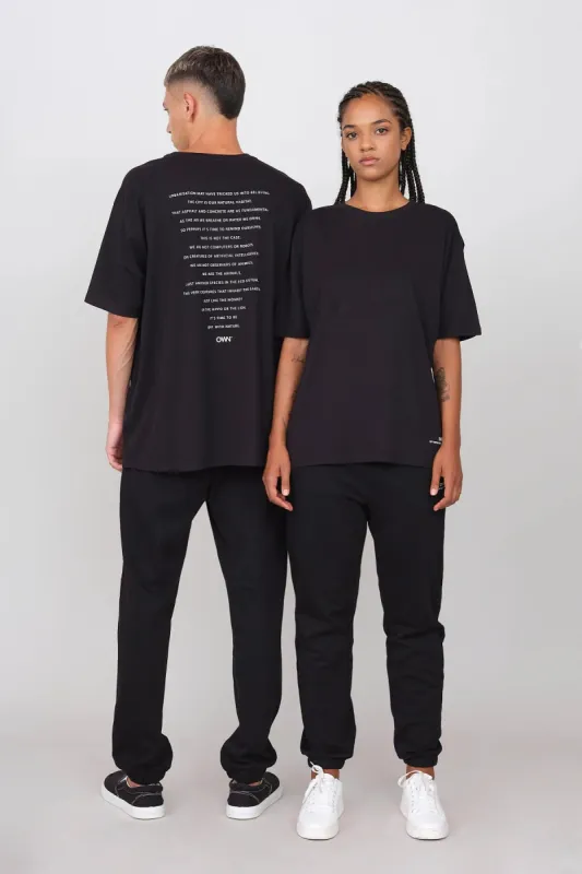 Oversize Unisex Joggers Black sold by Ivalo.com