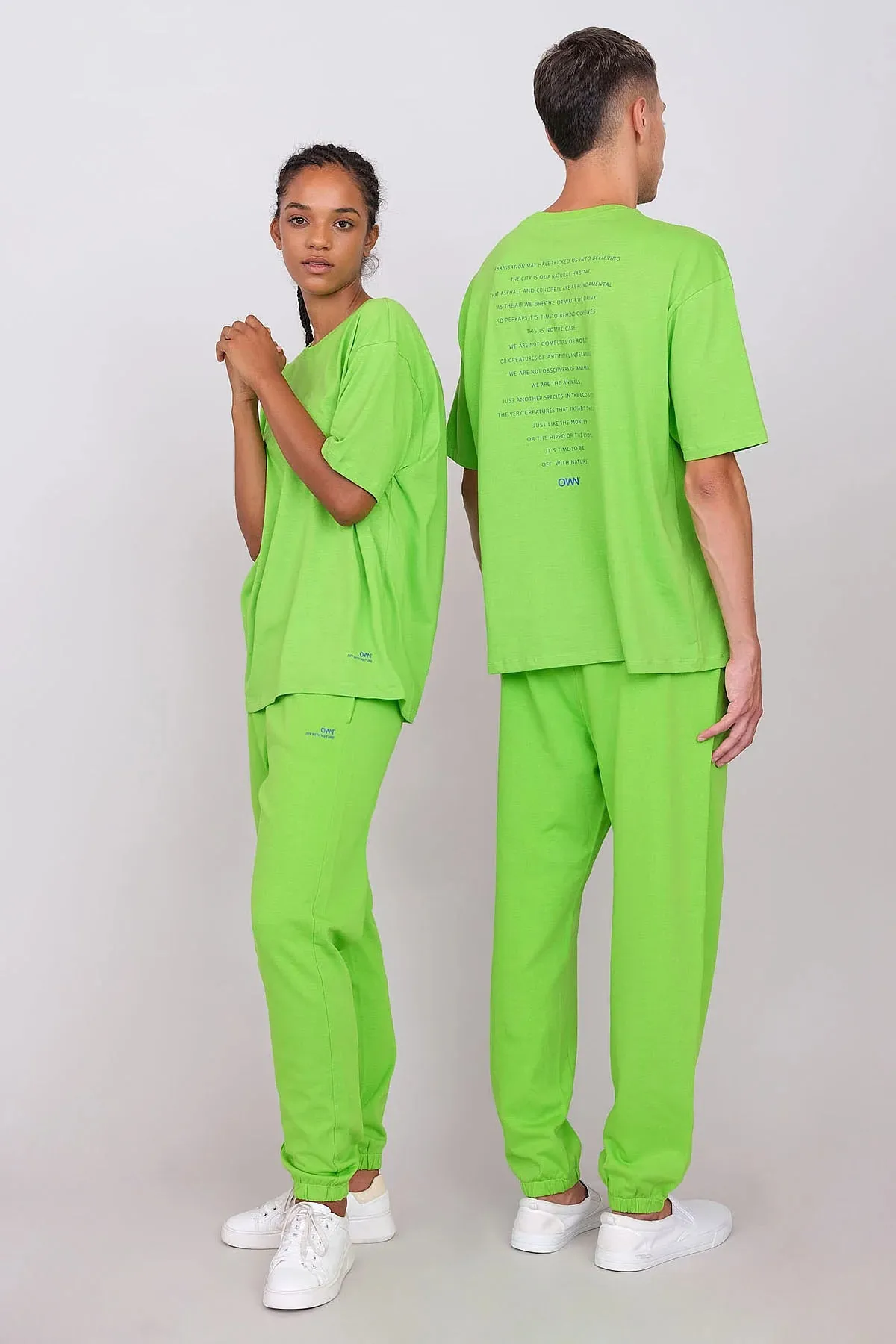 Oversize Unisex Joggers Apple Green sold by Ivalo.com product image thumbnail 2