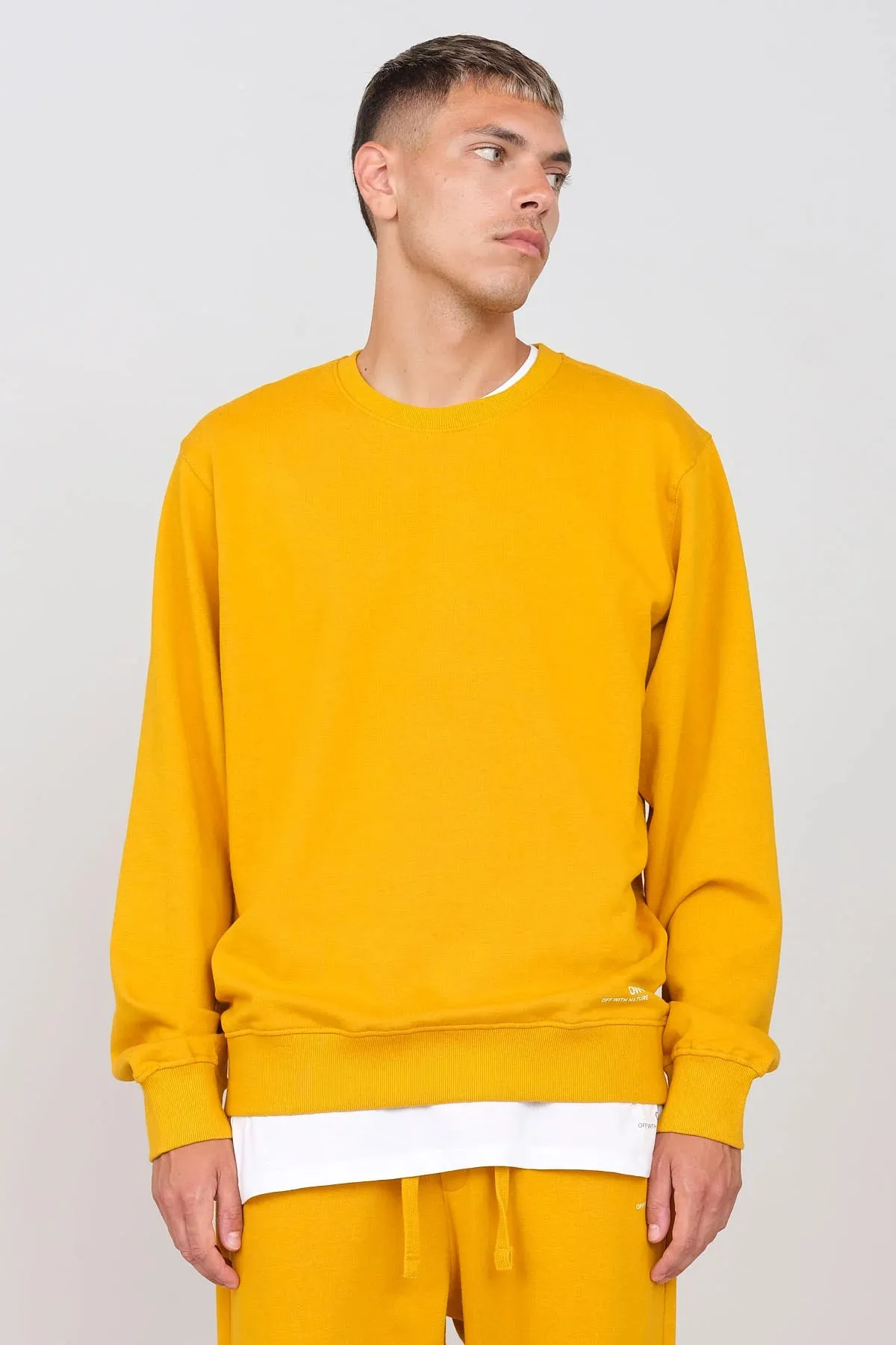 Men's Gauzy Crewneck Sweatshirt Ochre sold by Ivalo.com
