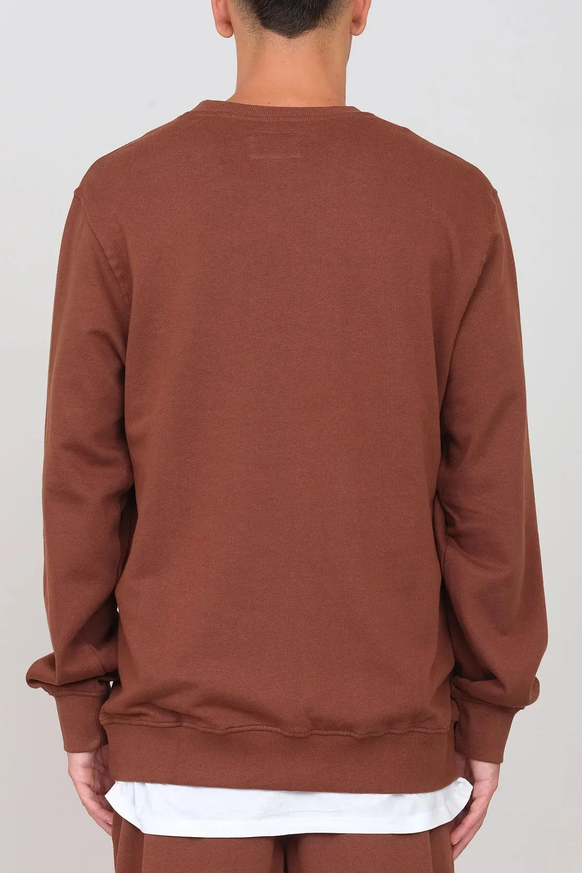 Men's Gauzy Crewneck Sweatshirt Brown sold by Ivalo.com product image thumbnail 4