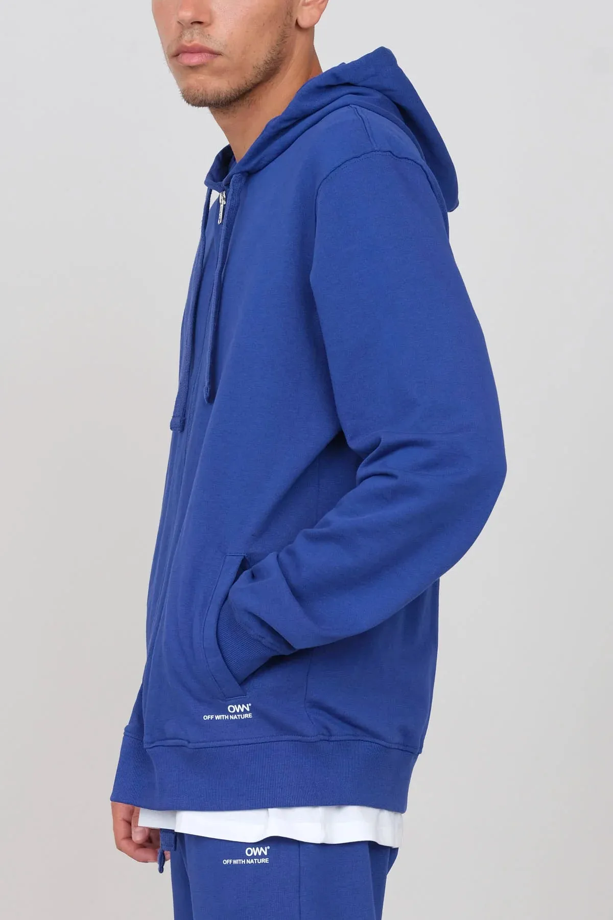 Men's Hoodie With A Zipper Royal Blue sold by Ivalo.com product image thumbnail 2