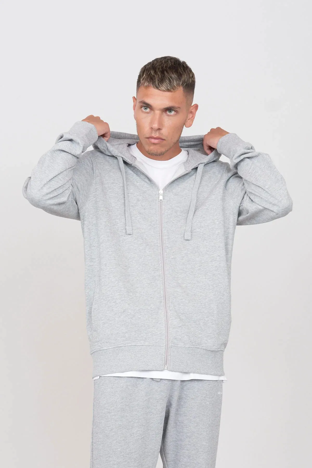 Men's Hoodie With A Zipper Grey sold by Ivalo.com