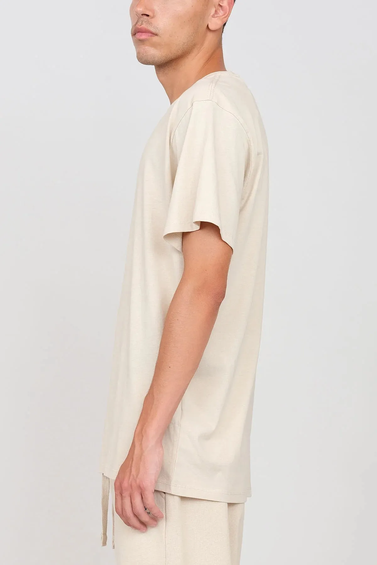 Men's Crewneck T-Shirt Ecru sold by Ivalo.com product image thumbnail 3