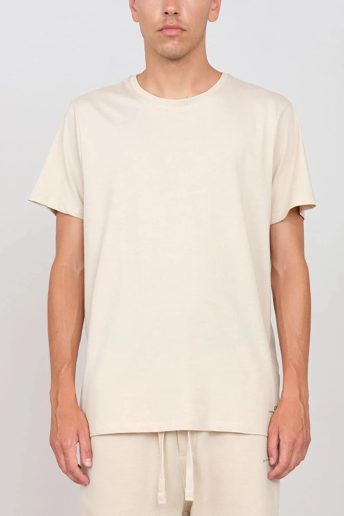 Men's Crewneck T-Shirt Ecru sold by Ivalo.com product image thumbnail 2