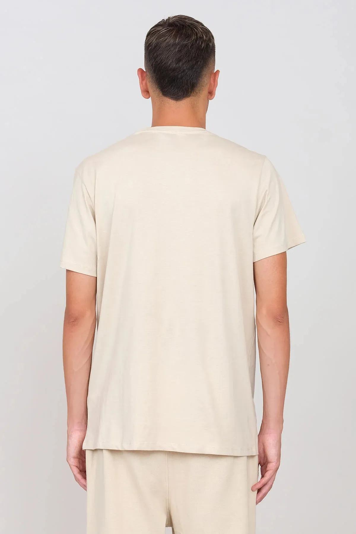 Men's Crewneck T-Shirt Ecru sold by Ivalo.com product image thumbnail 4