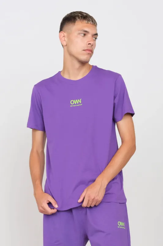 Logo Crewneck T-Shirt Violet sold by Ivalo.com