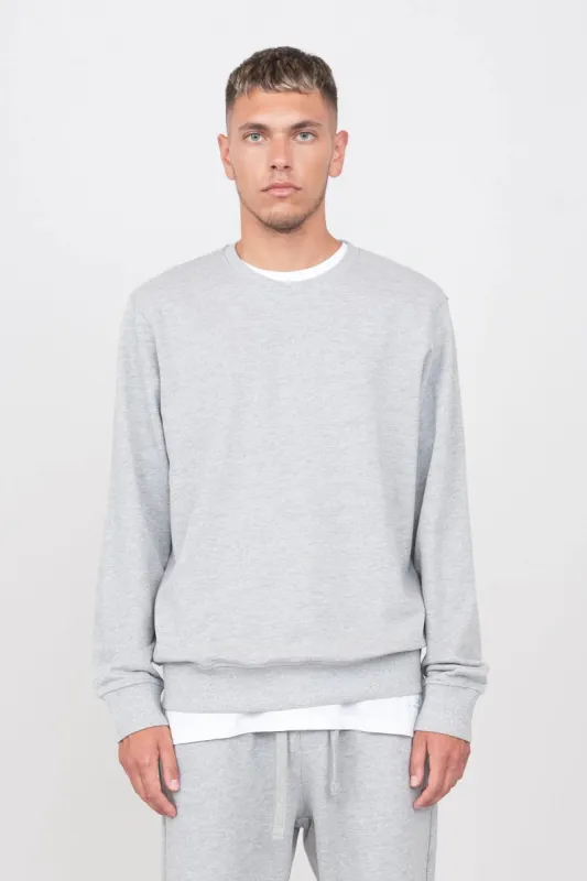 Long Sleeve Crewneck T-Shirt Grey sold by Ivalo.com