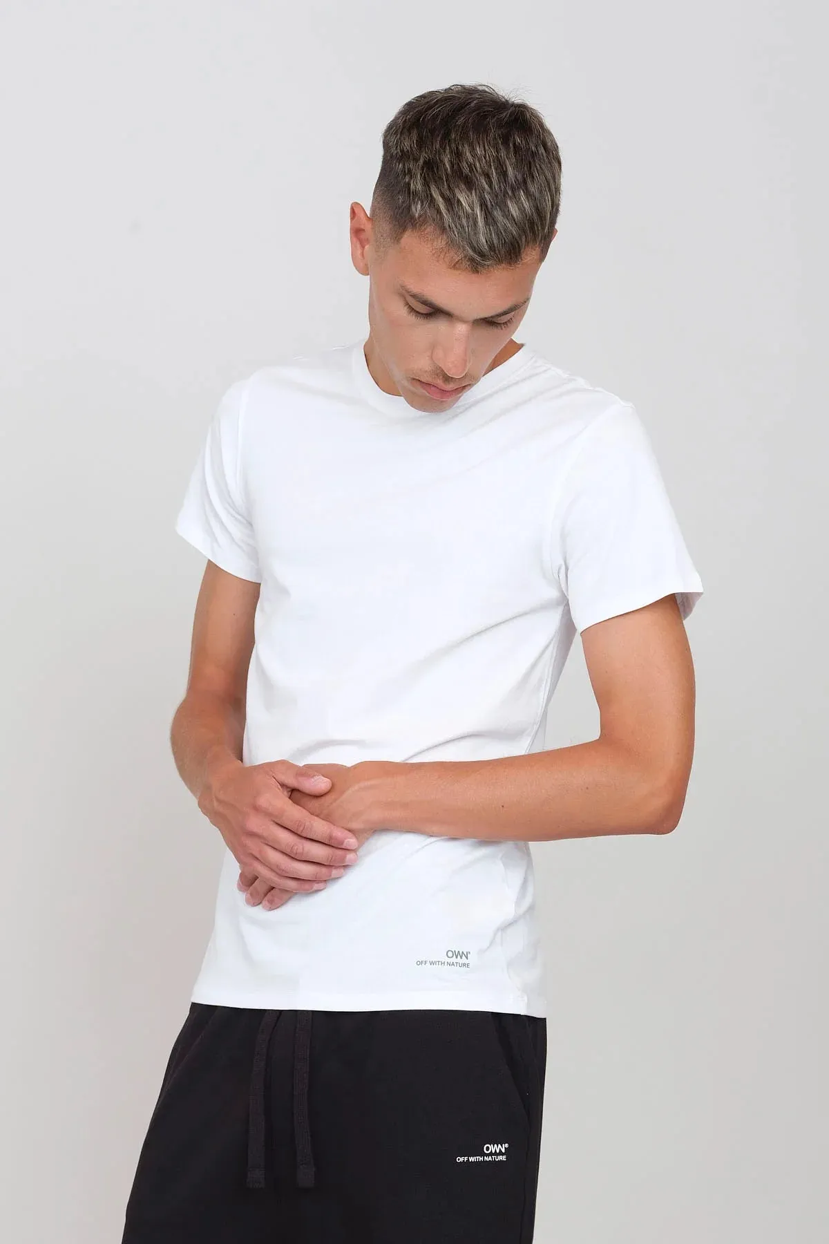 Men's Crewneck Stretch T-Shirt White sold by Ivalo.com